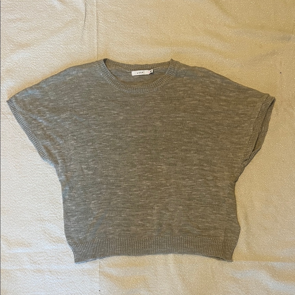 Lush Beige Knit Top
